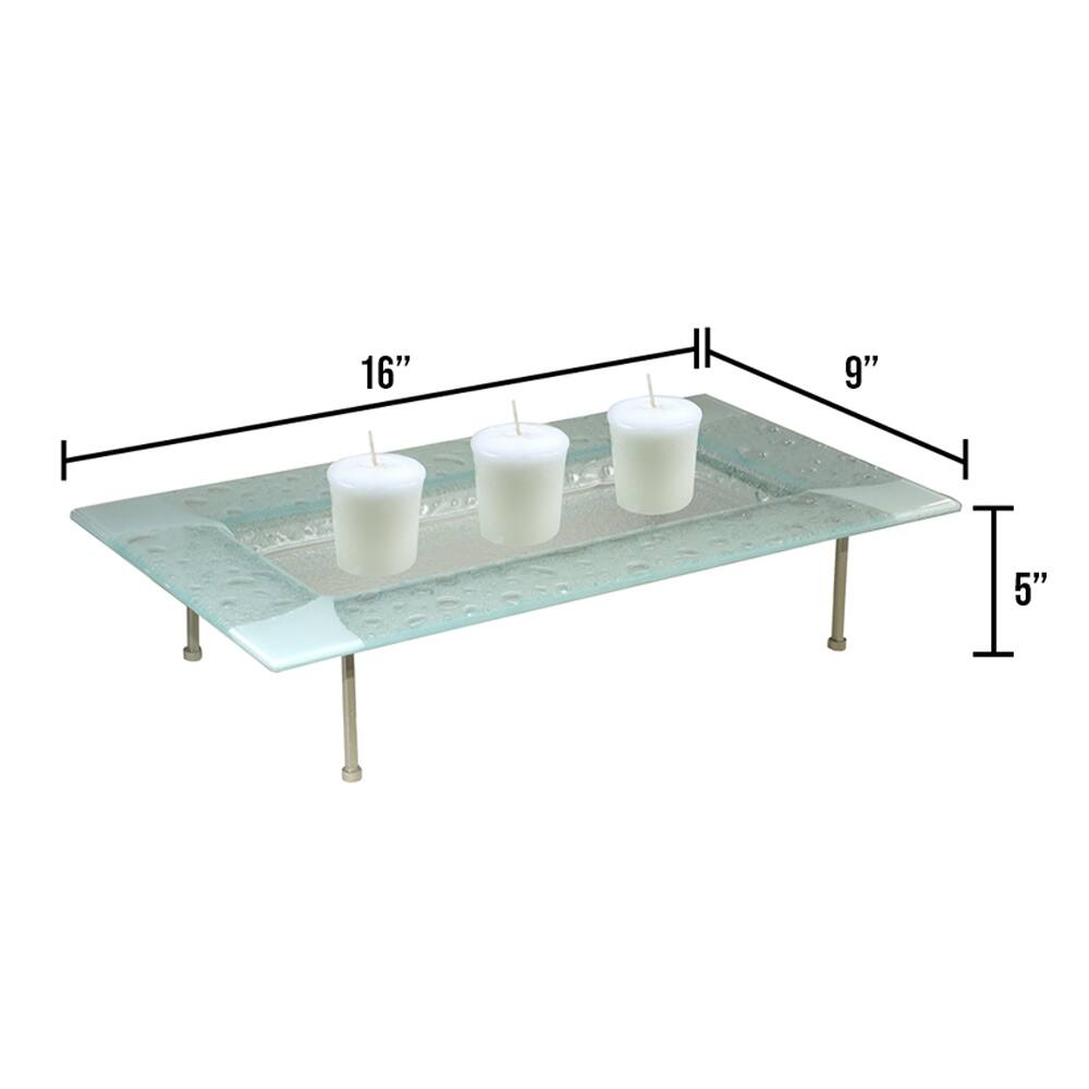 Springdale 5"H Rain Drop Fused Glass Candle Holder Bed Bath & Beyond